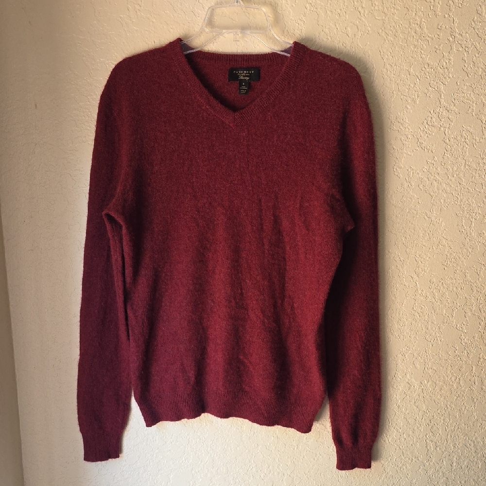 Club Room Red V-Neck Sweater Classic Knit